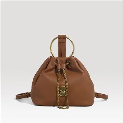 Kadınlar için PU Büzgülü Çift-Omuz Kova Çantası